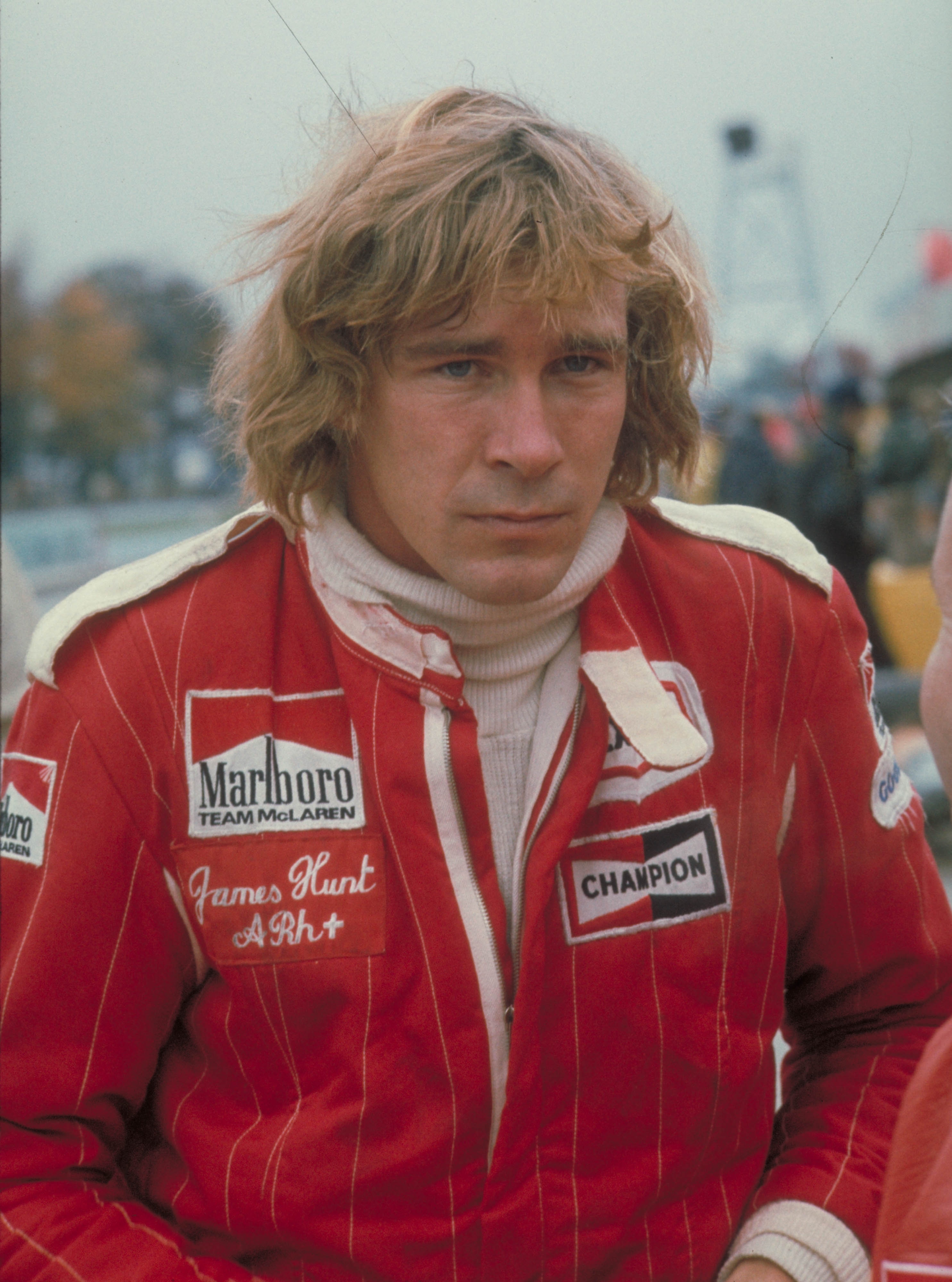 James Hunt no Grande Prêmio dos Estados Unidos em Nova York, em 1976
